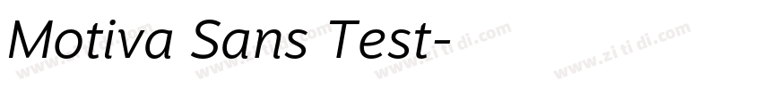 Motiva Sans Test字体转换 Motiva Sans Test字体转换